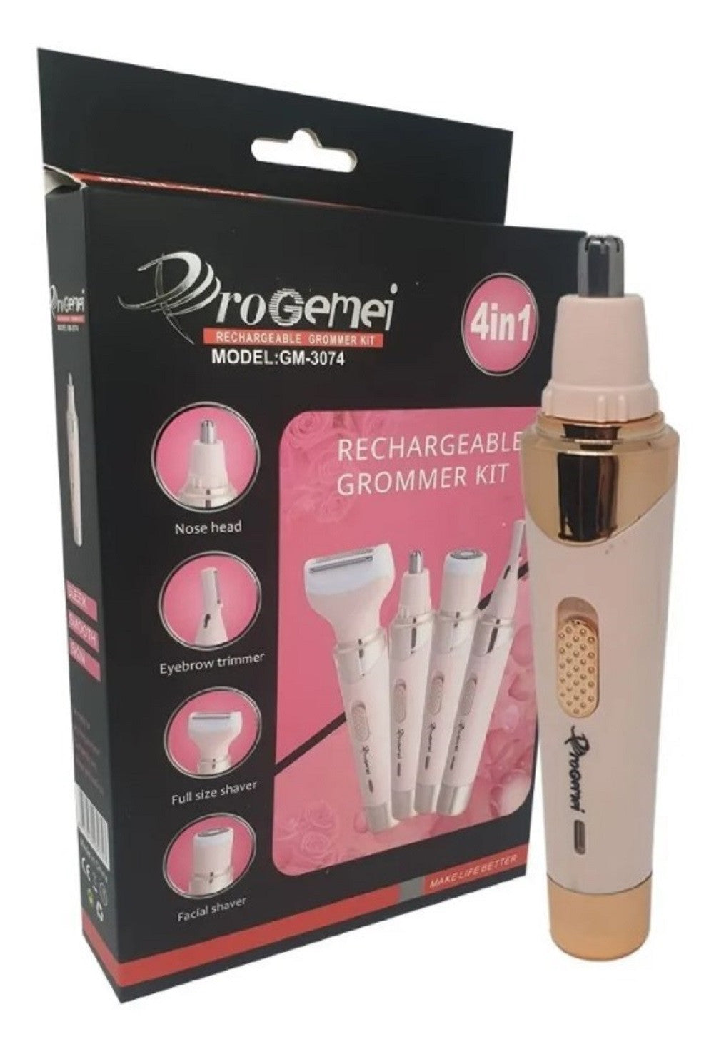 Depiladora Facial Corporal 4 En 1 Recargable