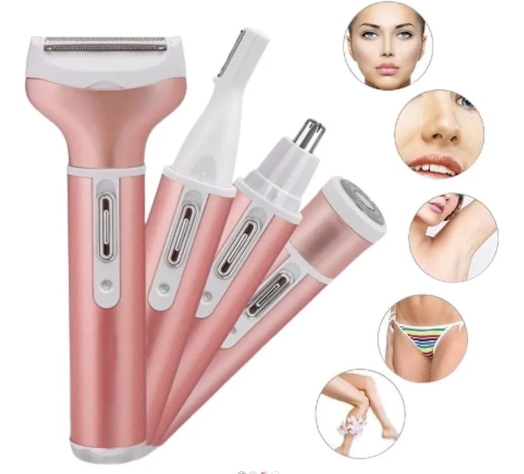 Depiladora Facial Corporal 4 En 1 Recargable
